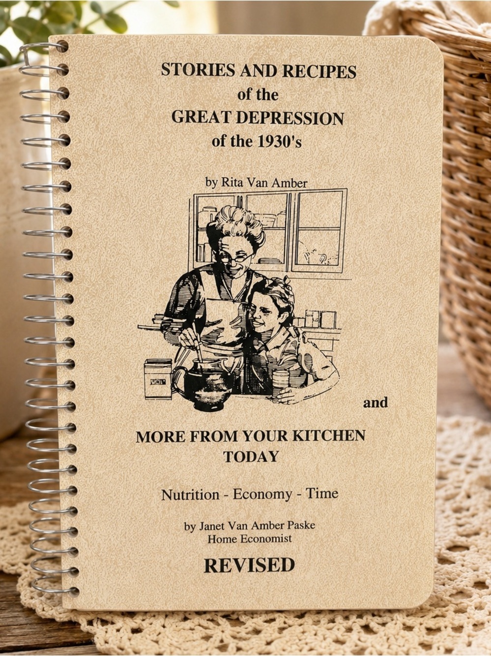Vintage Cookbook Stories & Recipes of the Great Depression of 1930's LIKE NEW